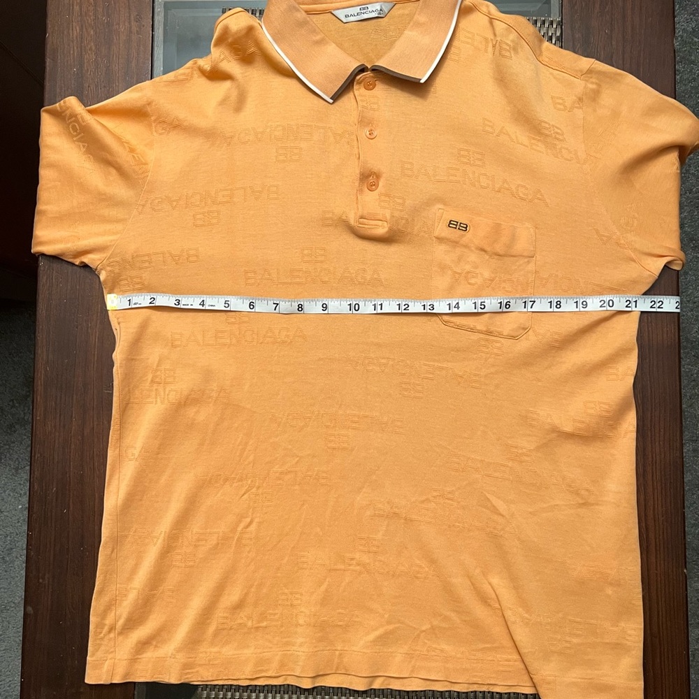 Balenciaga polo shirt authentic monogram size L